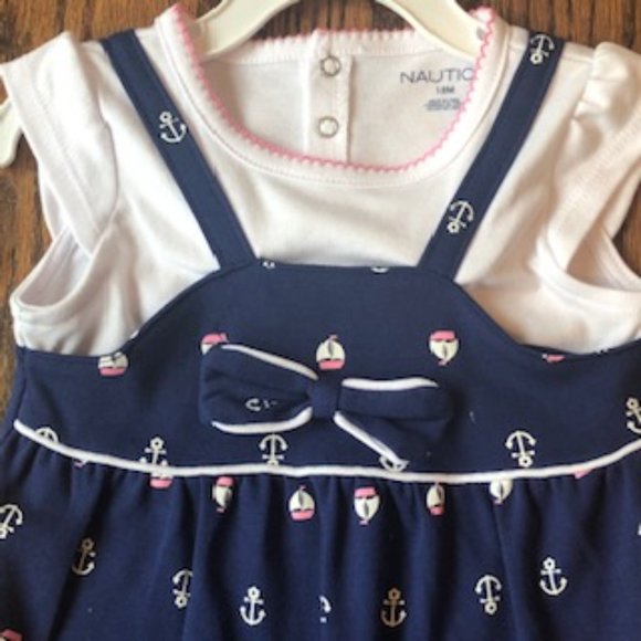 NWT Nautica 18 M one piece shorts romper - Picture 2 of 6